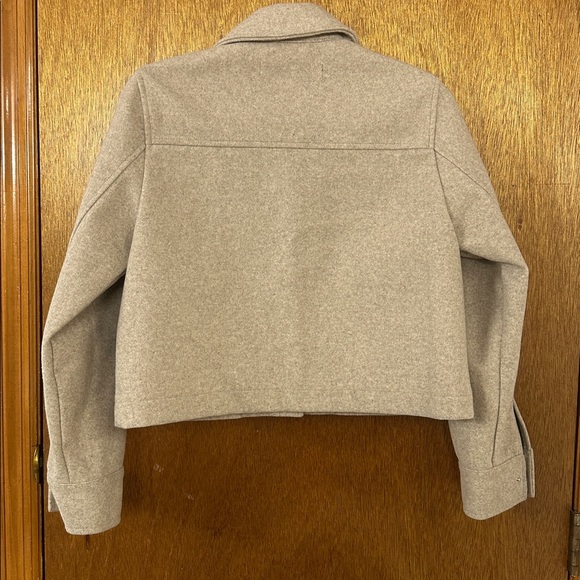 Zara Beige cropped Utility Jacket - Picture 3 of 4